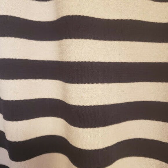 La Fee Verte Black White Size Medium / Large Striped Long Sleeve Casual Shirt - Picture 7 of 8